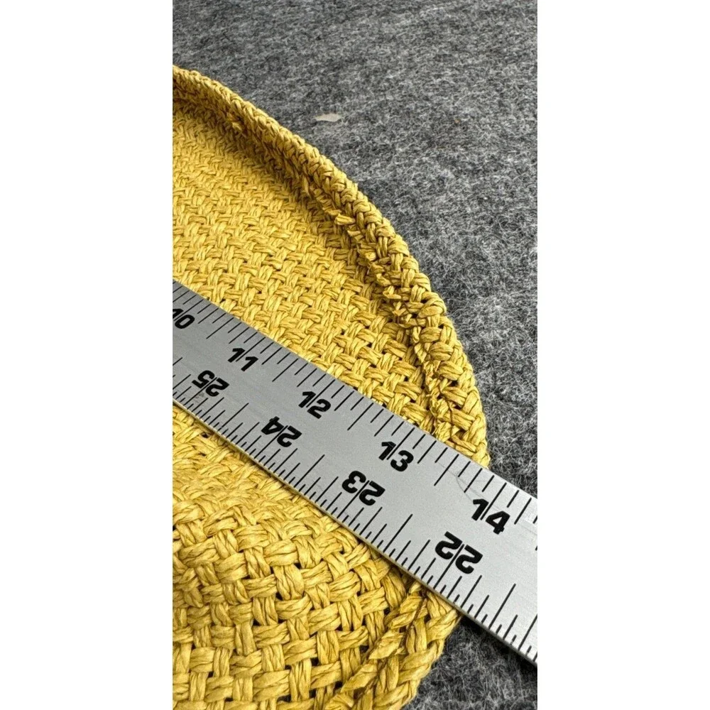 Panama Jack Straw Sun Hat OSFA With Beads Beach Resort Travel Summer Accessory